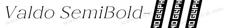 Valdo SemiBold字体转换